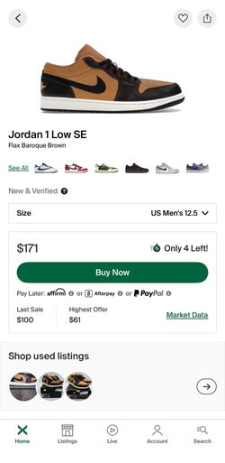 Jordan 1 Low SE Flax Baroque Brown