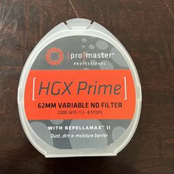 HGX Prime 62MM VARIABLE ND FILTER
