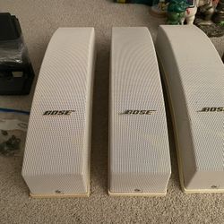 (3) Bose Panaray System 502A Controlled Array Loudspeakers w/ Wall Brackets