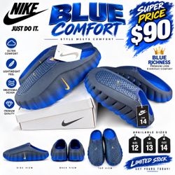 Nike Blue Slide Sandals Size 14 /13/12