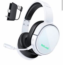 WolfLawS X1 Wireless Gaming Headset for Xbox Series X|S, Xbox One, PS5, PC, Mac, Nintendo Switch, Bluetooth Over Ear Gaming Headphones with Detachable