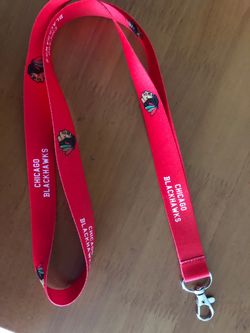 Chicago blackhawks lanyard keychain
