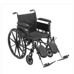 NEW Drive Medical Transport Cruiser X4 Lightweight Dual Axle Wheelchair 