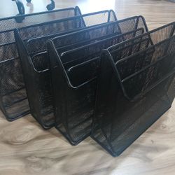 4 Metal File Organizers