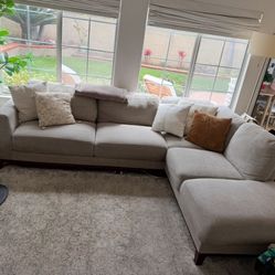 Grey Sectional (Amherst Living Spaces) 