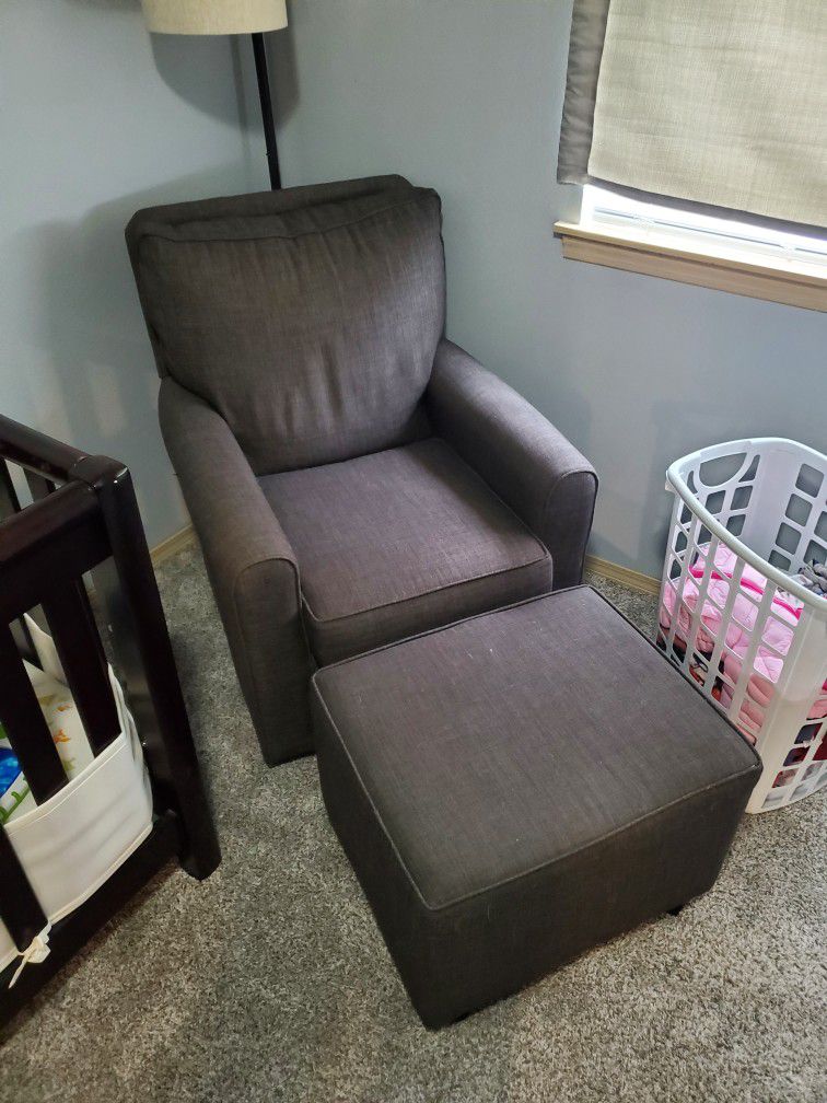 Rocking Chair And Matching Ottoman