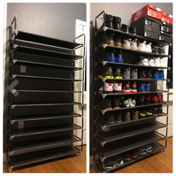Brand New 10 Tier Shoes Tower Rack Organizer  It will fit 50 pair of shoes