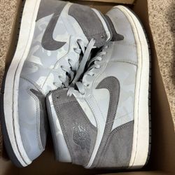 Jordan 1 Wolf Grey Camo