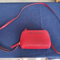 Marc Jacobs Womens Bold Small Crossbody Pouch Leather Color: Siren Red NWT
