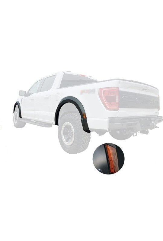 Raptor Style Fender Flare with LED Amber Lights for 2021 F150