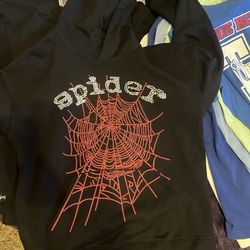Black Spider Hoodie Size L