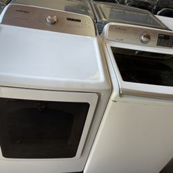 Samsung top load washer and gas dryer with 90 day warranty