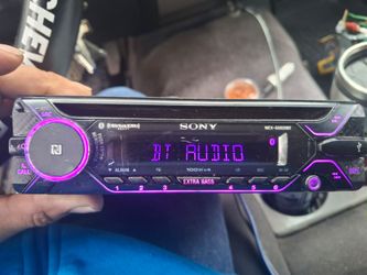 STEREO SONY 100X4 WATTS CD AUX USB BLUETOOTH CAMBIA DE DIFERENTES COLORES GOOD CONDICIÓN ABLO ESPAÑOL