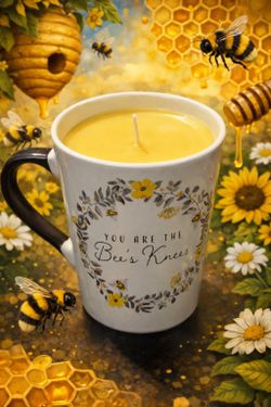 Bee’s Knees Vanilla Scented Hand Poured Soy Wax Candle