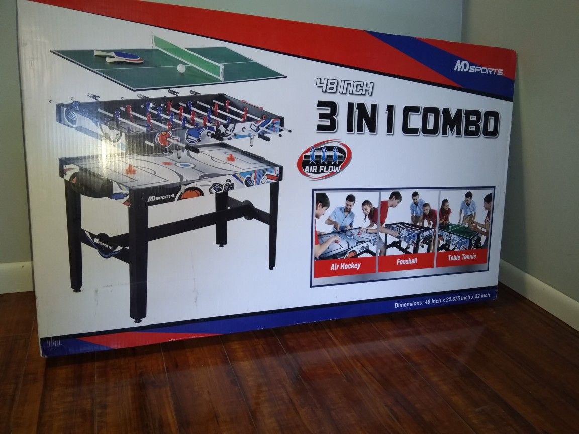 3 in 1 game table new in box