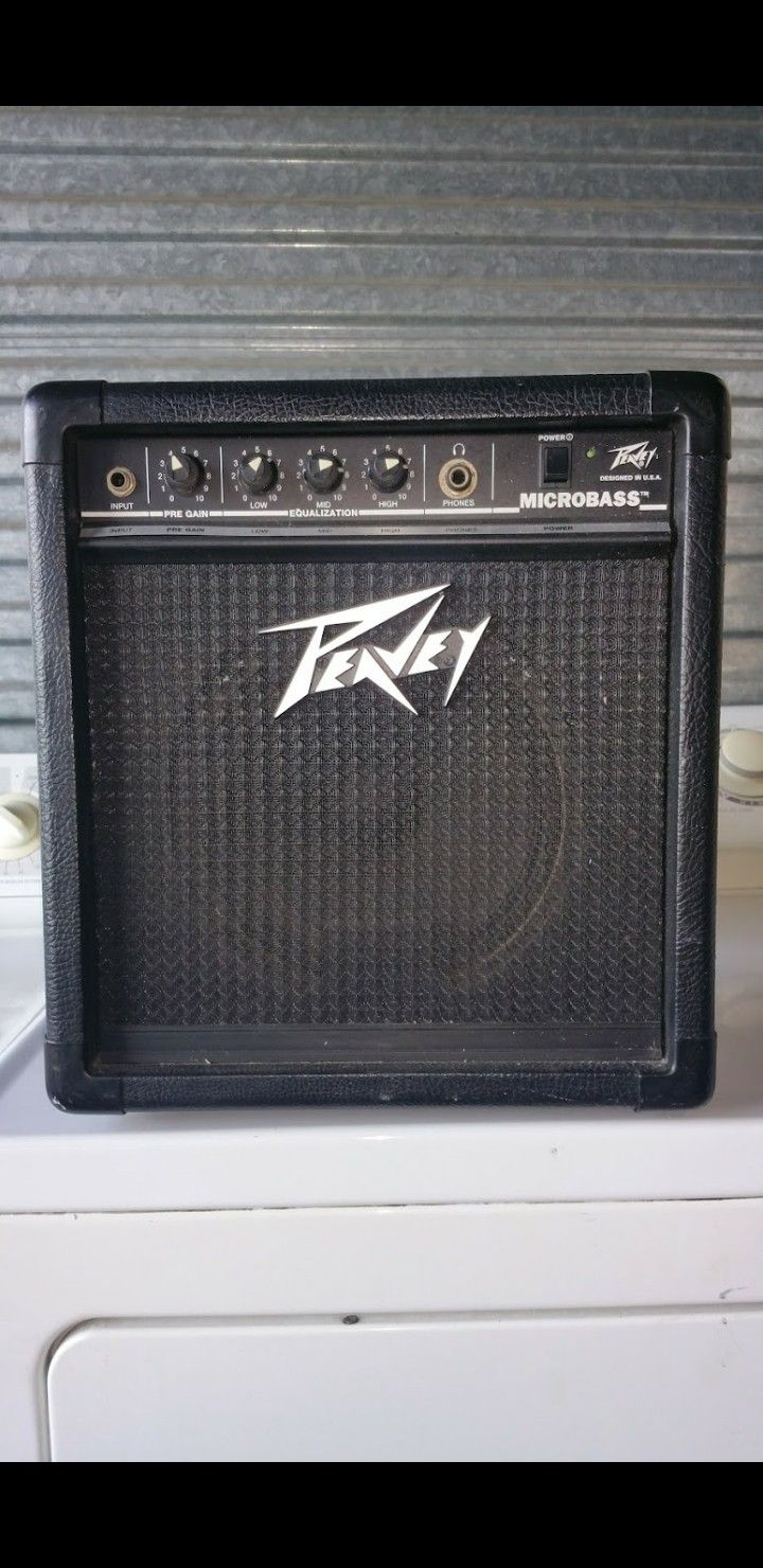 SPEAKER GUITAR BASS AMP SPEAKER PEAVEY, POWER AMP, WORKING AND SOUND GREAT