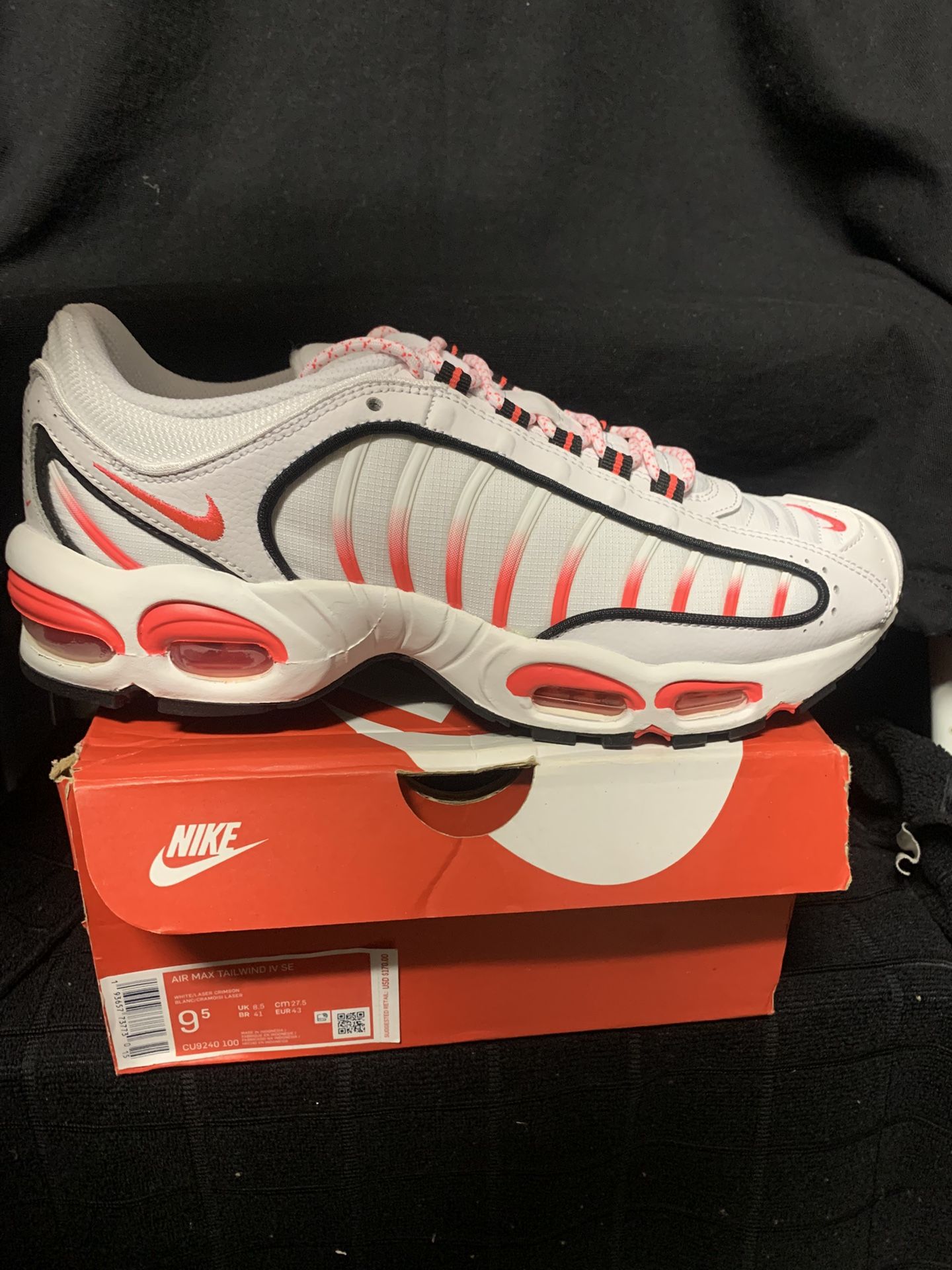 New Air Max Tailwind SE 'White Flash Crimson' size Men's