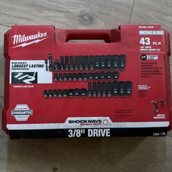 Milwaukee 43pc Socket Set