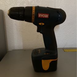 Ryobi Electric Drill And Ryobi Impact With Husky Bag 