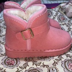 Girls Pink Boots Size 9.5 $12