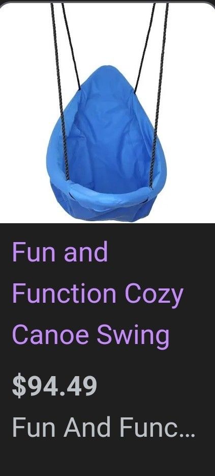 Cozy Canoe Swing
