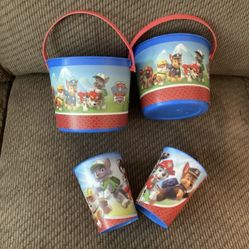 Paw Patrol  2 Buckets and 2 Cups