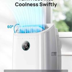 Dreo Portable Air Conditioners 12,000 BTU AC Unit for Bedroom with Drainage-free Cooling, 46dB Quiet