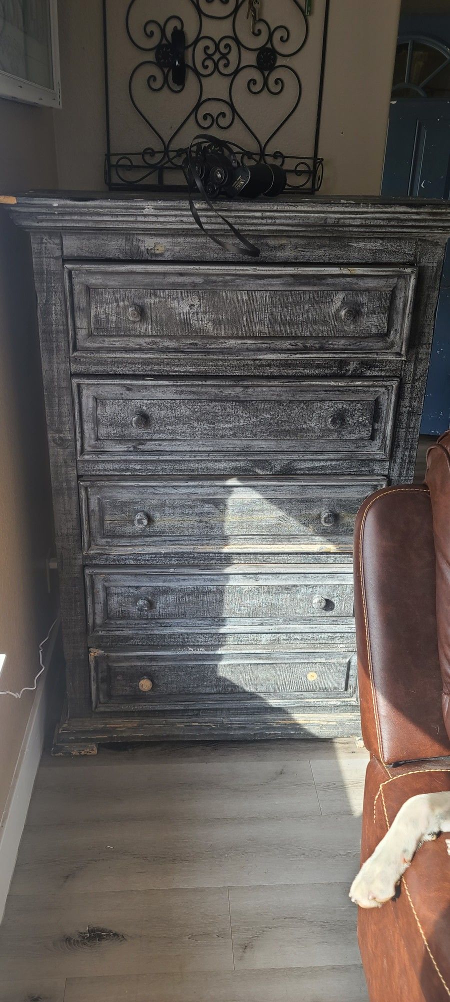 Grey/black Washed Dresser