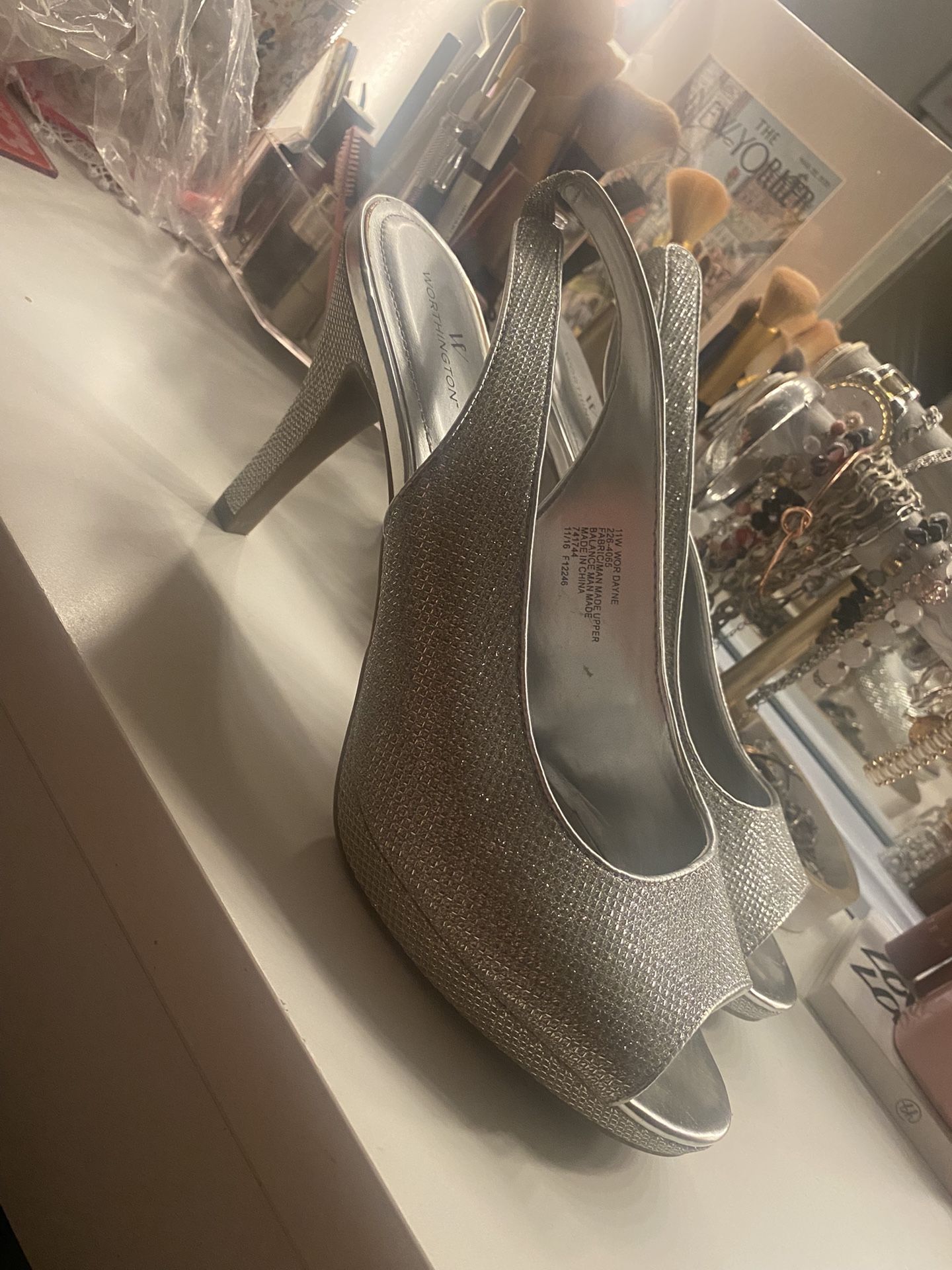 Silver Sequence 11W Woman’s Heels