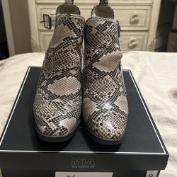 Snake Print Bootie