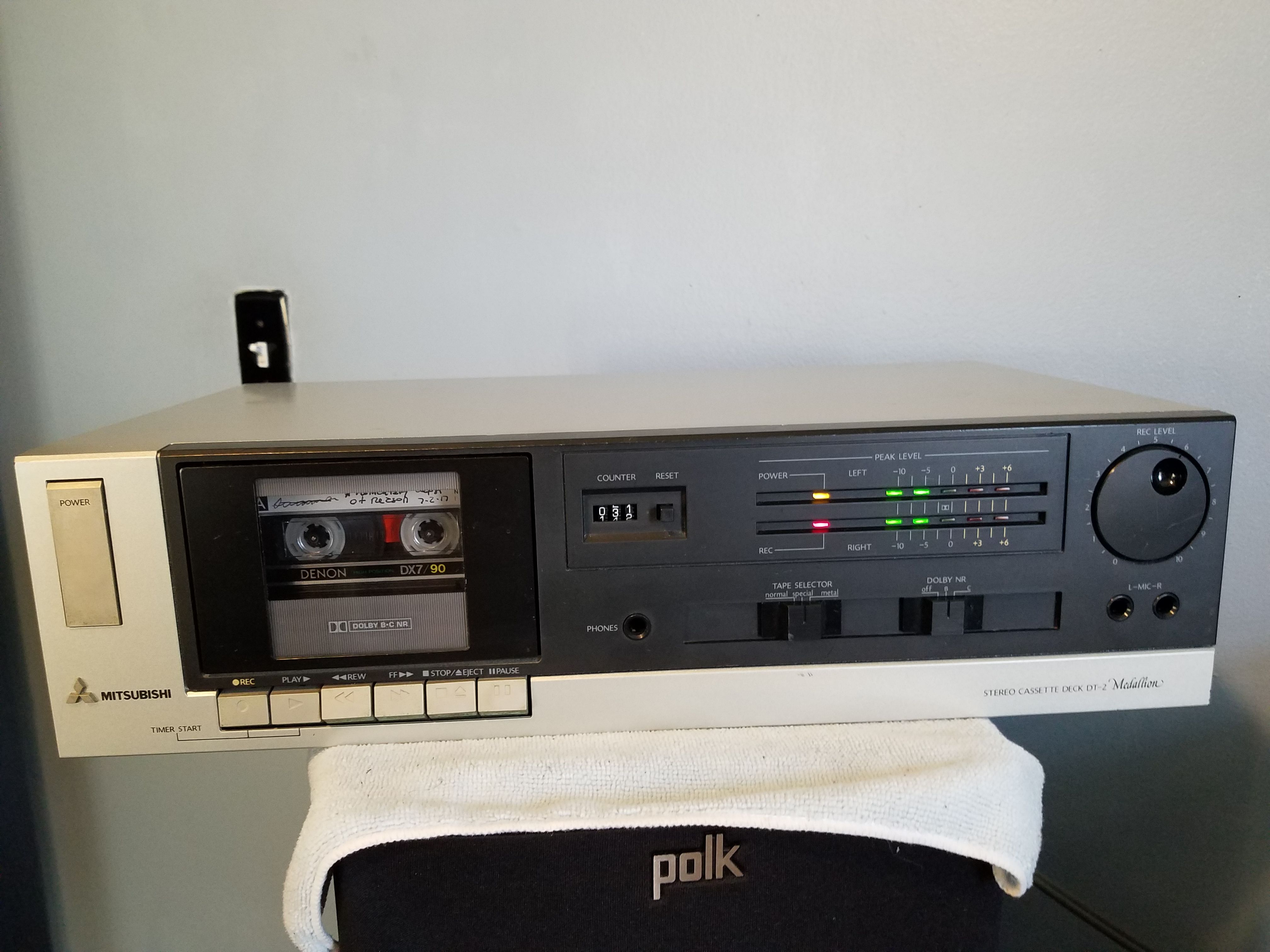 Mitsubishi Cassette Deck DT-2 Medallion VG