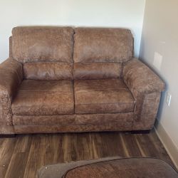 Italian Leather Loveseat