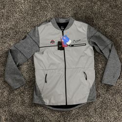 NEW NIKE OHIO STATE BUCKEYES DIAMOND QUEST CFP PLAYOFF SIDELINE FULL ZIP JACKET