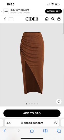 Solid Mesh Slit Midi Skirt