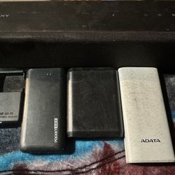 Radio Sony  Blue Tooth Speakers/charger/baterries/ Bluetooth Sharper Image Printer 