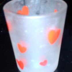 Heart ❤️ Print Candle Holder 