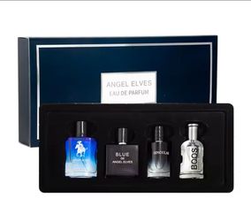 4 Pcs Luxury Men Cologne Gift Set - 4 x 30m Bottles of Premium Vanilla & Cologne Scented Dheromone Perfume for Men - Long Last