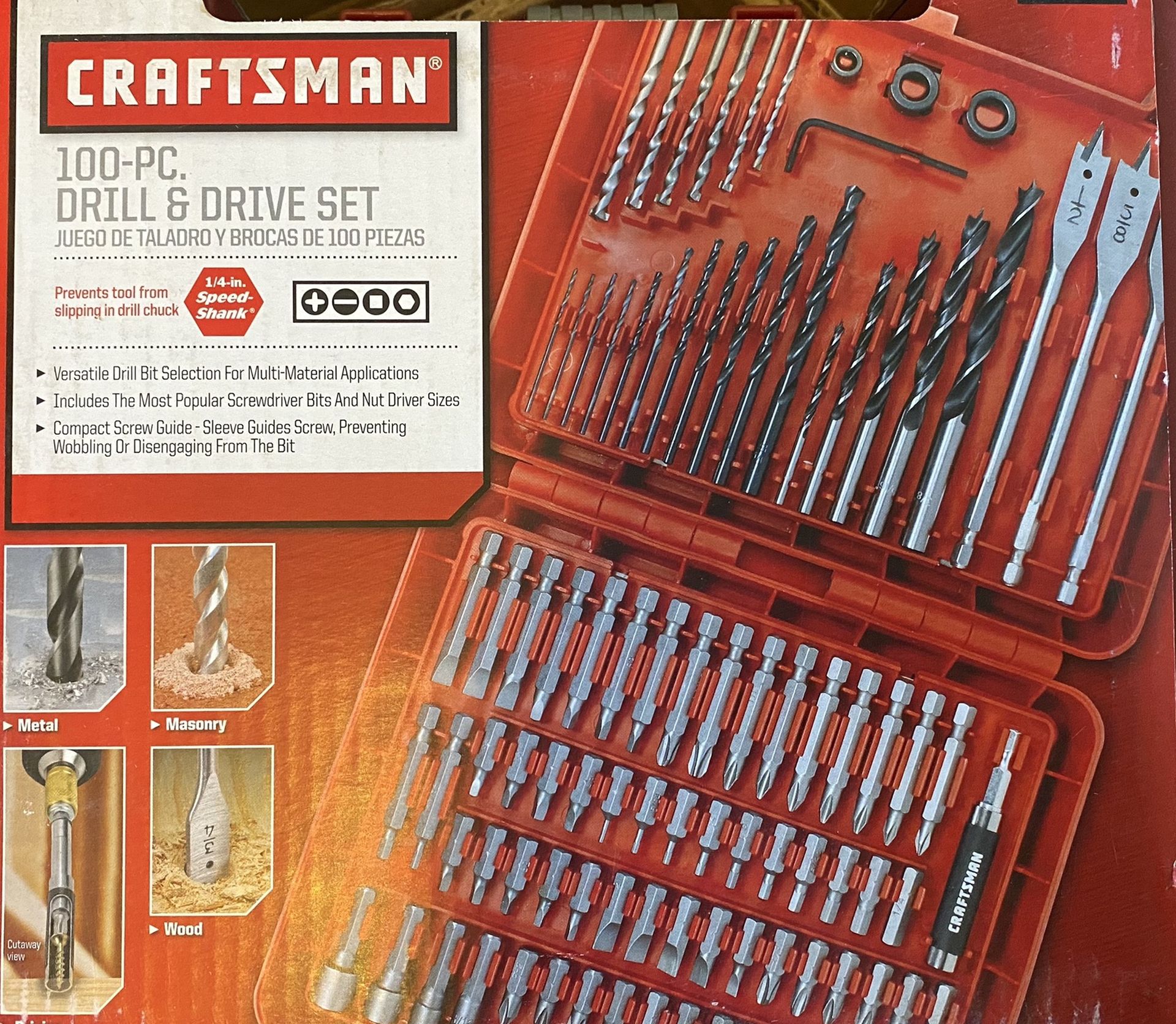 Brand new Craftsman 100-pc drill & drive set