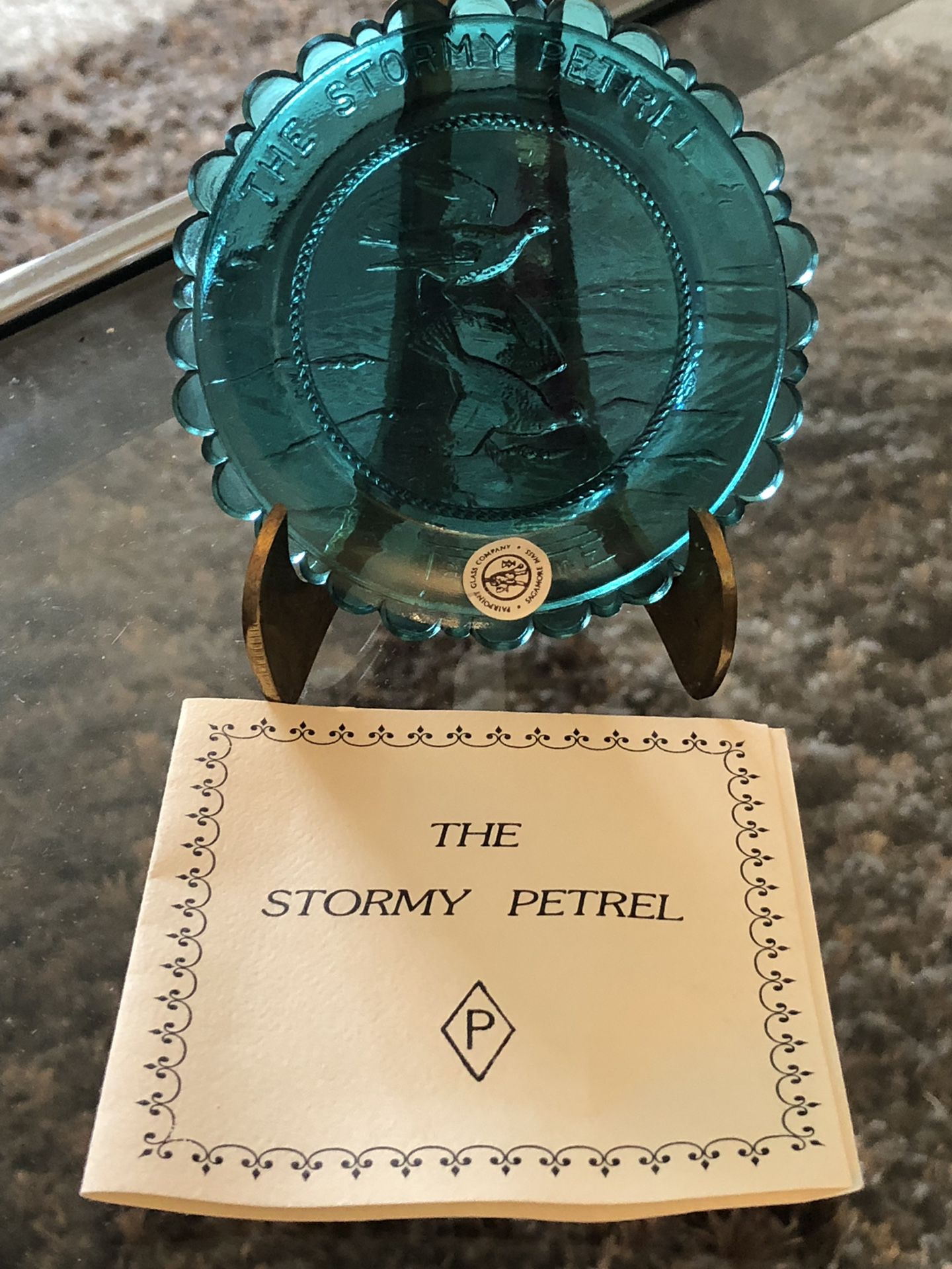 Mini Fairpoint Glass Plate “The Stormy Petrel” plus 40 Others for Sale