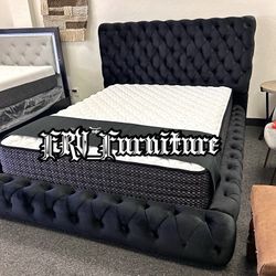 New Queen Bed Frame With Mattress