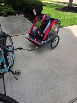 Bike trailer for kids 2 seater