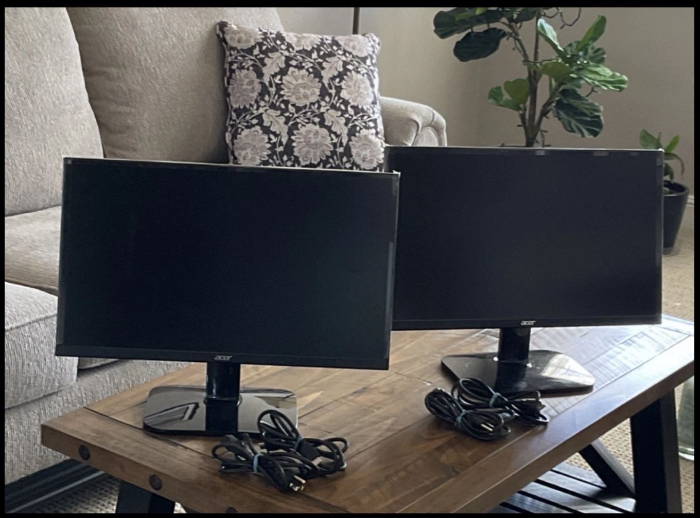 Two Acer 23.8 Monitors