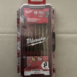 Milwaukee. SHOCKWAVE Impact Duty Titanium Drill Bit Set (15-Piece).