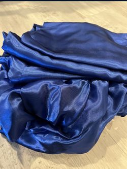 Two TWIN sets Of  Blue SATIN SHEETS $15 EACH