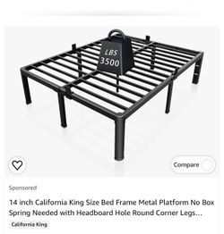 California King Metal Bed Frame