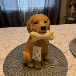 Labrador with Bone Statuary