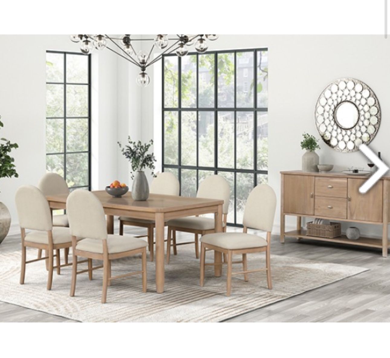 7PC DINING SET ( FREE DELIVERY )