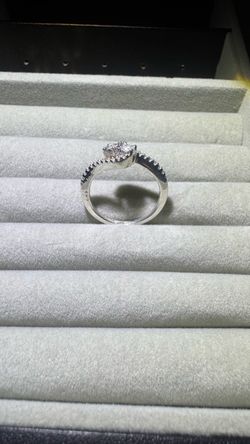 Silver Diamond Ring