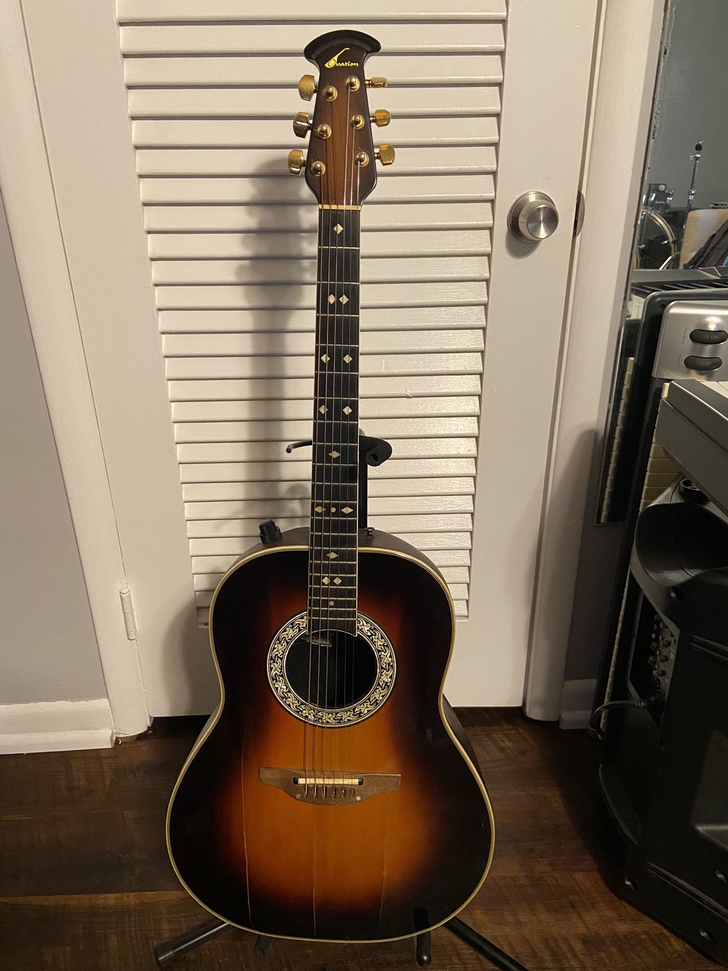 Ovation Acoustic Electric Guitar With Original Case