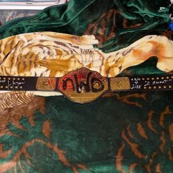 WCW nWo Big Gold Hollywood Hogan Signed Belt